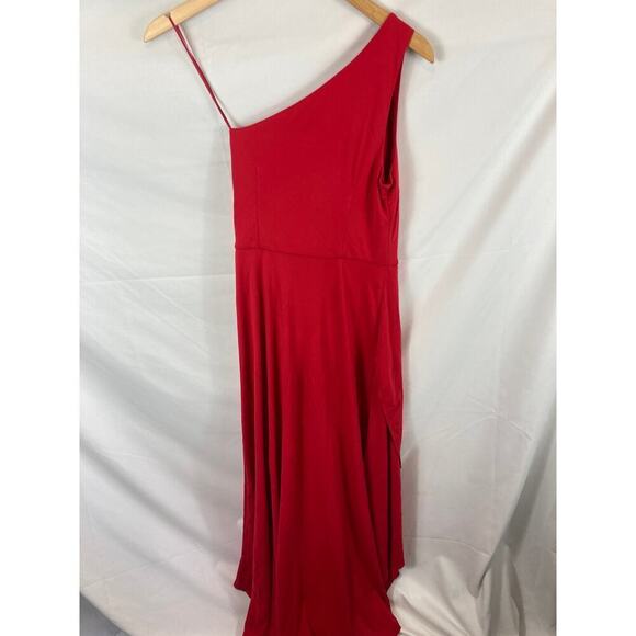 Kate Young for Target One Shoulder Red Dress Size 4 - Picture 8 of 8